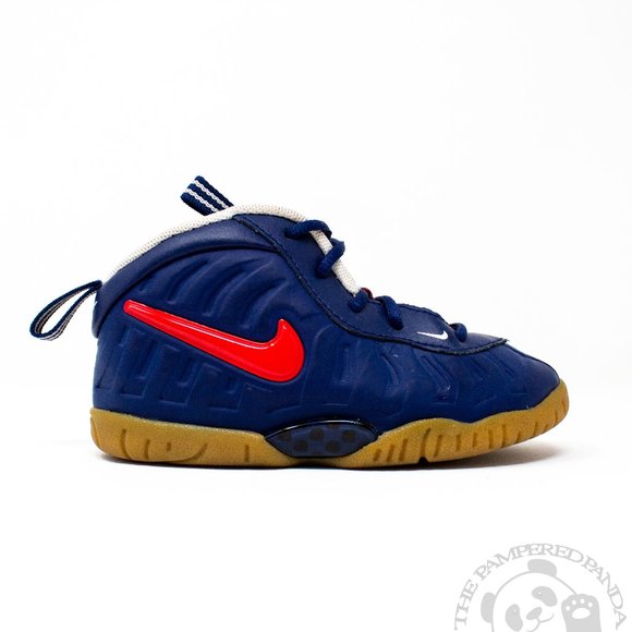 Nike Other - Nike Little Posite Pro Toddler Boys US 8C Blue Red USA Olympic Shoes 843769-405